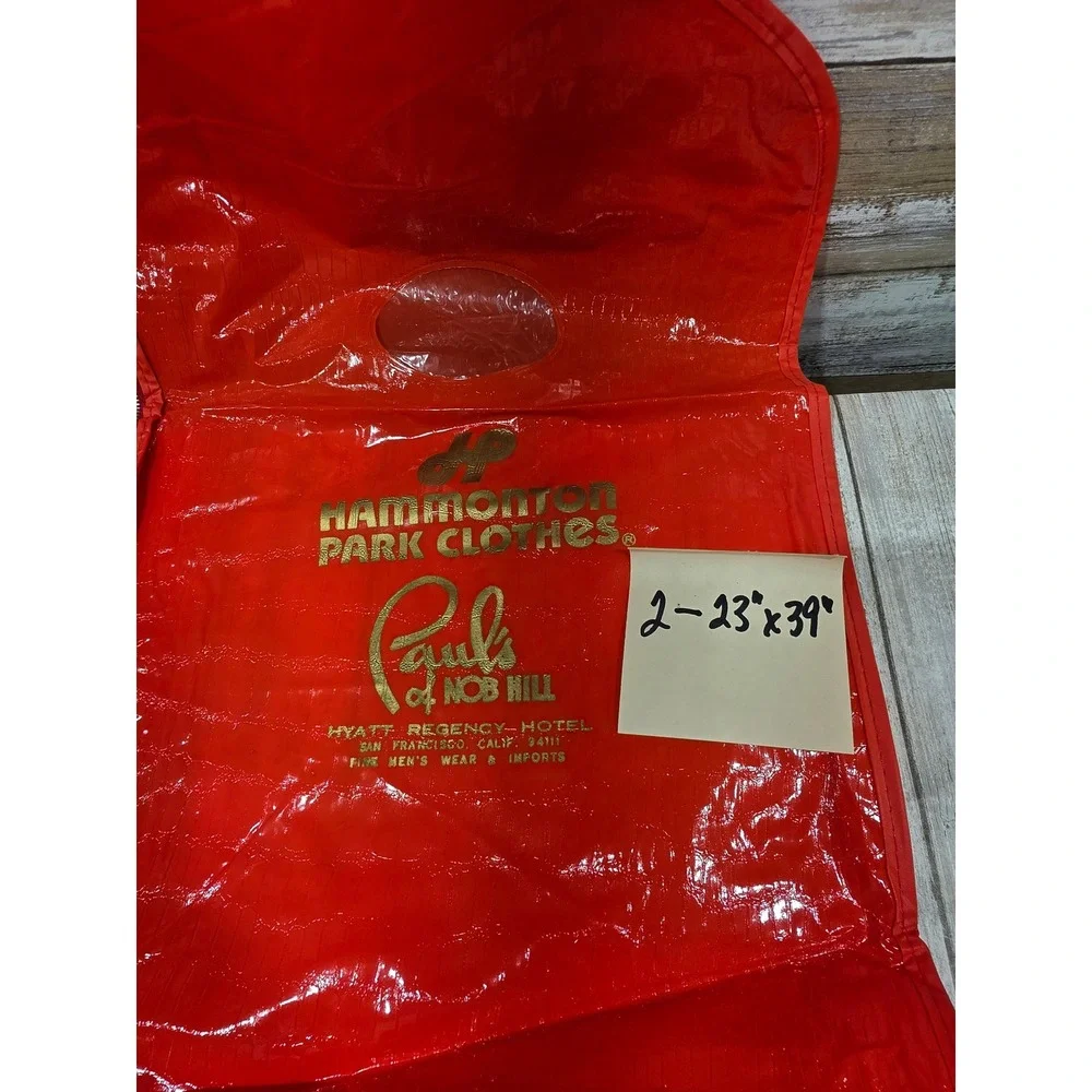 Lot of 6 Vintage Garment Bags Benjamin Chicago Hammonton Park Morrie Geyer Suit - Picture 7 of 9